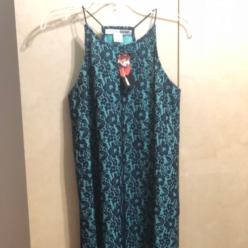 🤩 NWT Blue Green Floral Dress